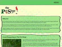 Tablet Screenshot of petshopboston.com